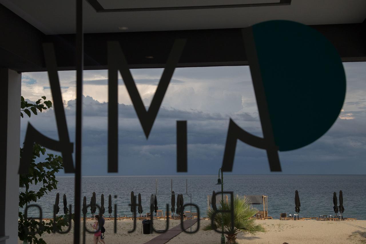 Amalia Rooms Sea View Nea Vrasna Exterior foto